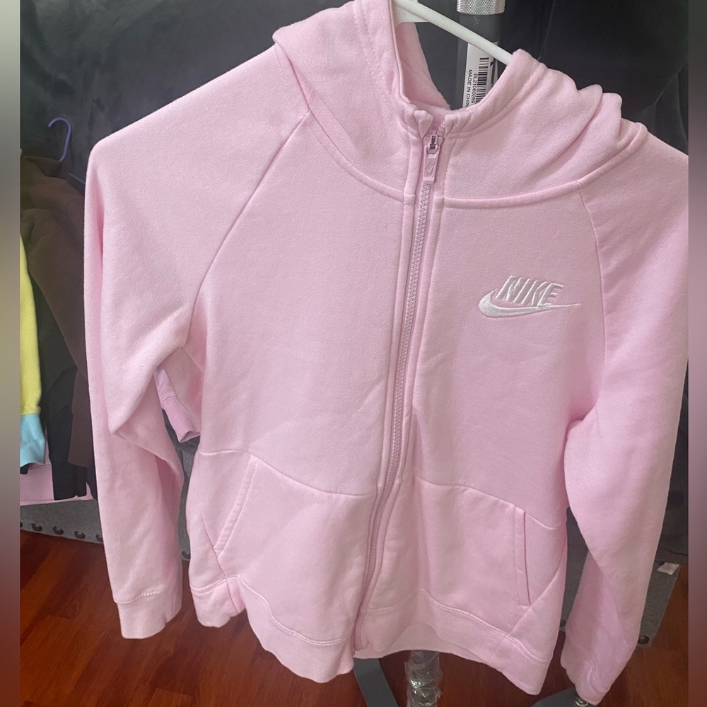 pink nike zip up